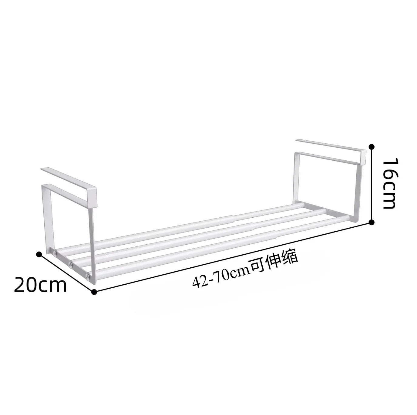 Adjustable Shoe Rack | Space-Saving Layered Organizer For Home Shoe Cabinets | Under-Shelf Shoe （white））