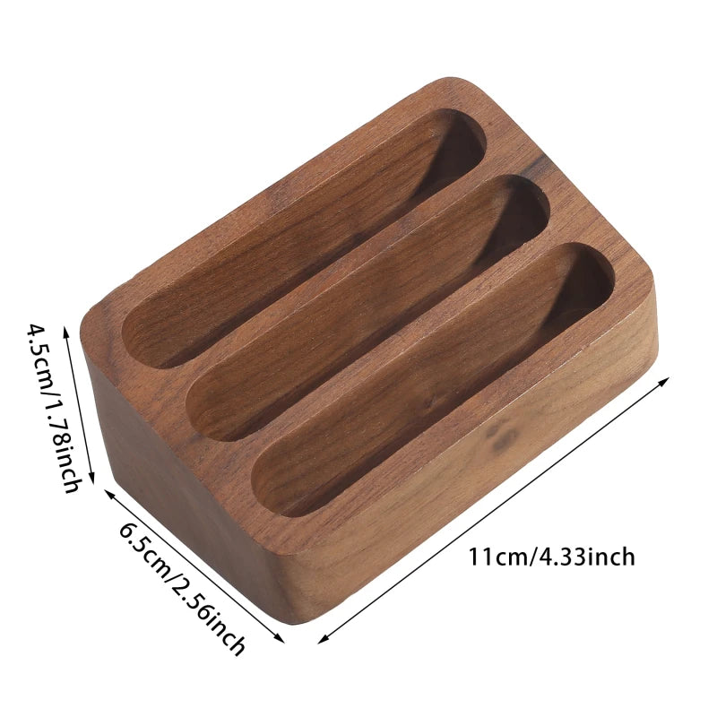 Solid Wood Desktop Business Card Display Stand Memo Holder Storage Box Beech Wood Card Organizer For Office