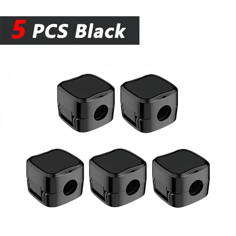 Magnetic Cable Clips Adjustable Cord Holder | Adhesive Under Desk Mgmt Organizer for Home Office Car Wall Desktop Nightstand