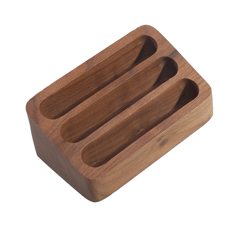 Solid Wood Desktop Business Card Display Stand Memo Holder Storage Box Beech Wood Card Organizer For Office