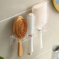 Acrylic Comb Holder Organizer Storage Shelf Clear Transparent Wall-Mounted Hair Brushes Rack Bathroom Accessories Home Shelves